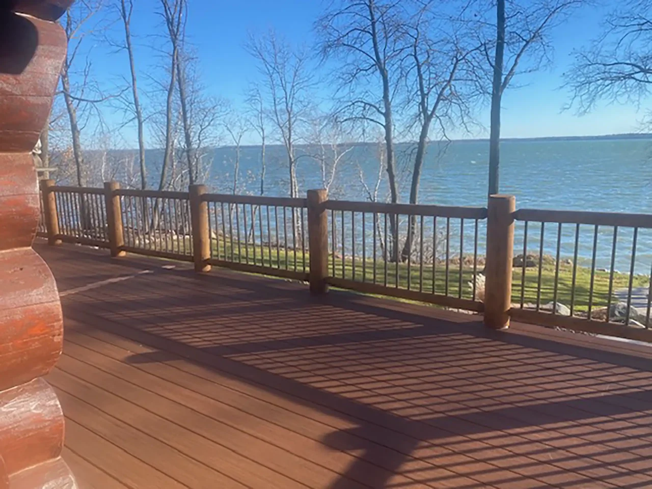 Cedar support posts installation in walker mn