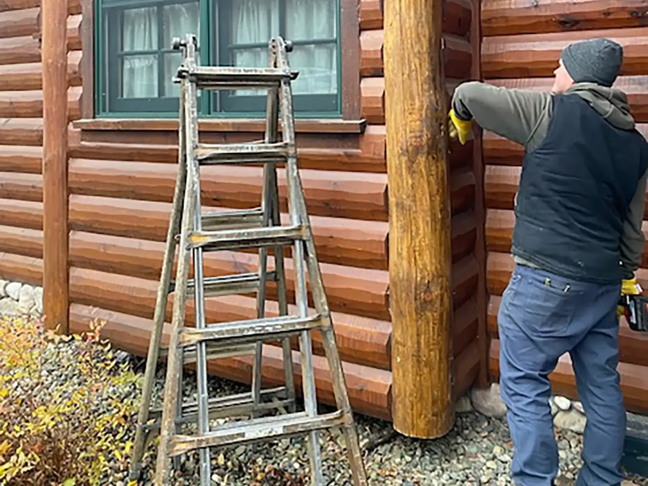 Expert Log Home Structural Post Replacement in Crosslake mn